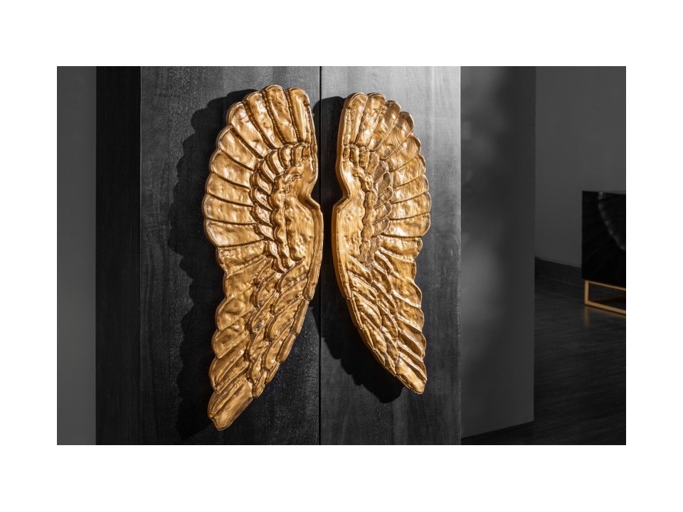 INVICTA kredens wysoki ANGEL 70 MANGO - lite drewno, metal - Invicta Interior