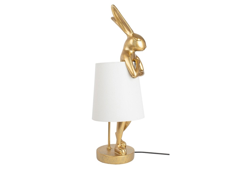 KARE lampa stołowa RABBIT 88 cm biała / złota - Kare Design