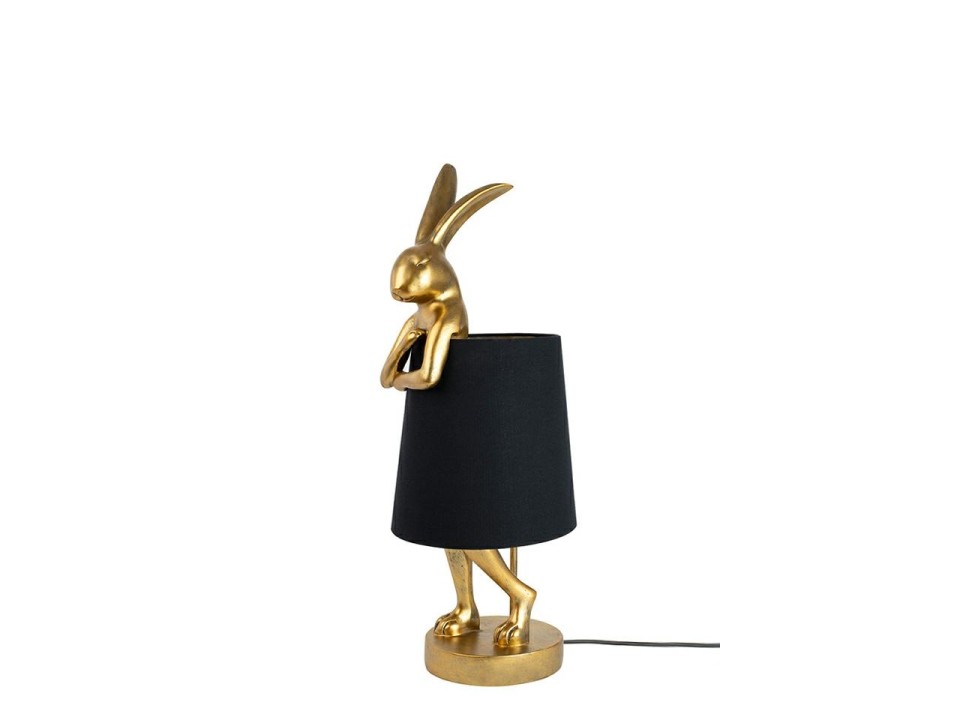 KARE lampa stołowa RABBIT 50 cm złota / czarna - Kare Design