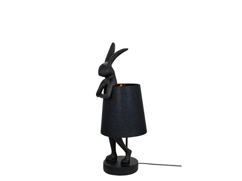 KARE lampa stołowa RABBIT 50 cm czarna / czarna - Kare Design