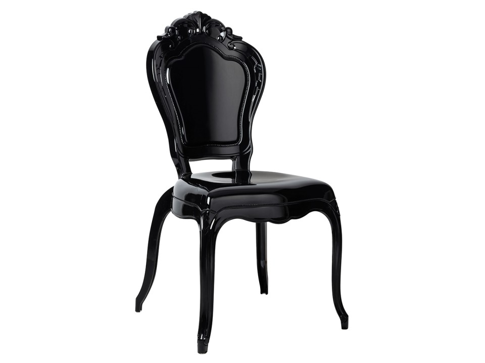 Krzesło KING czarne - poliwęglan - King Home