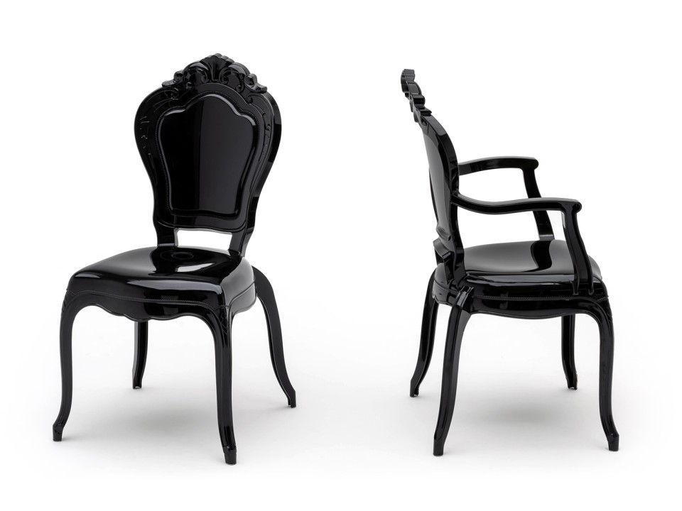 Krzesło KING czarne - poliwęglan - King Home