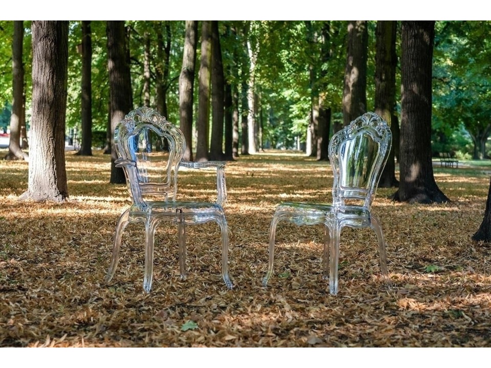 Krzesło KING transparentne - poliwęglan - King Home