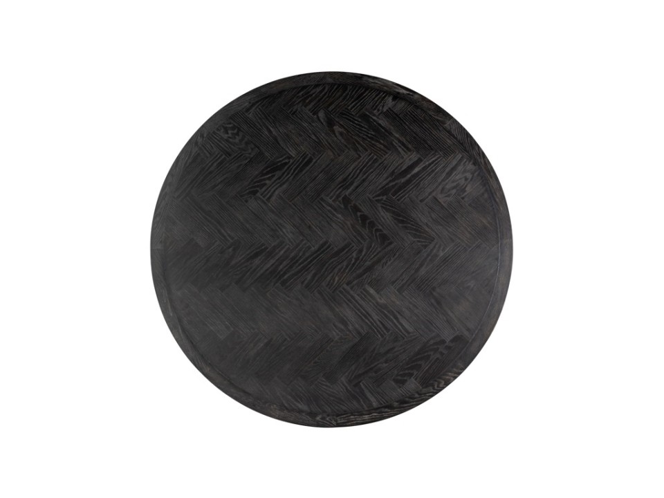 RICHMOND stół jadalniany BLACKBONE BRASS - 140, fornir dębowy, mosiądz, metal - Richmond Interiors