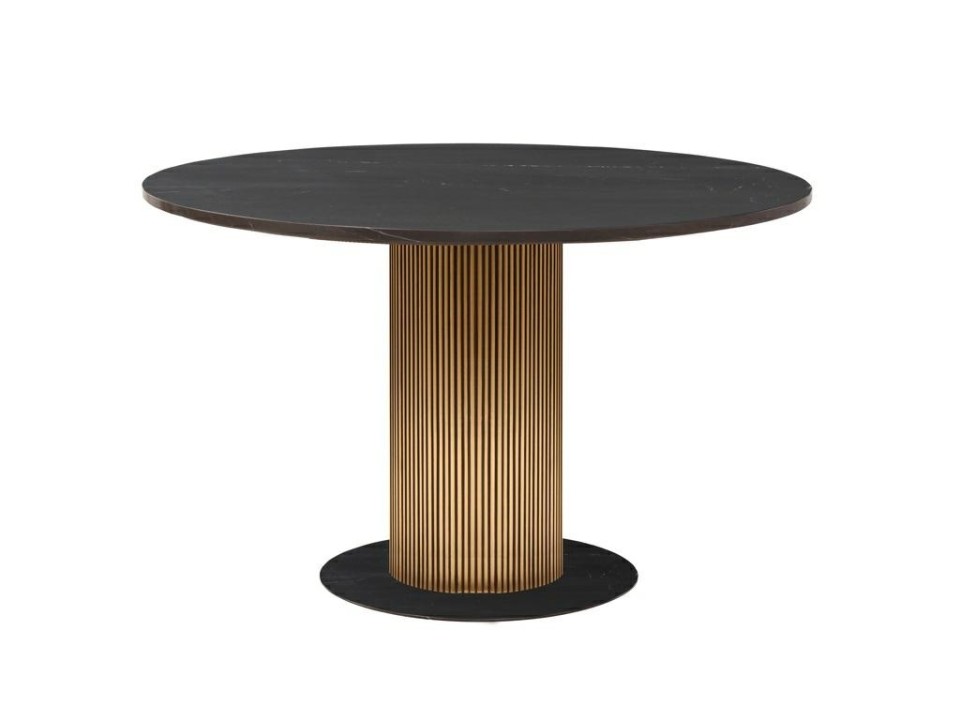 RICHMOND stół jadalniany IRONVILLE 140 - marmur, metal, MDF, sklejka brzozowa - Richmond Interiors
