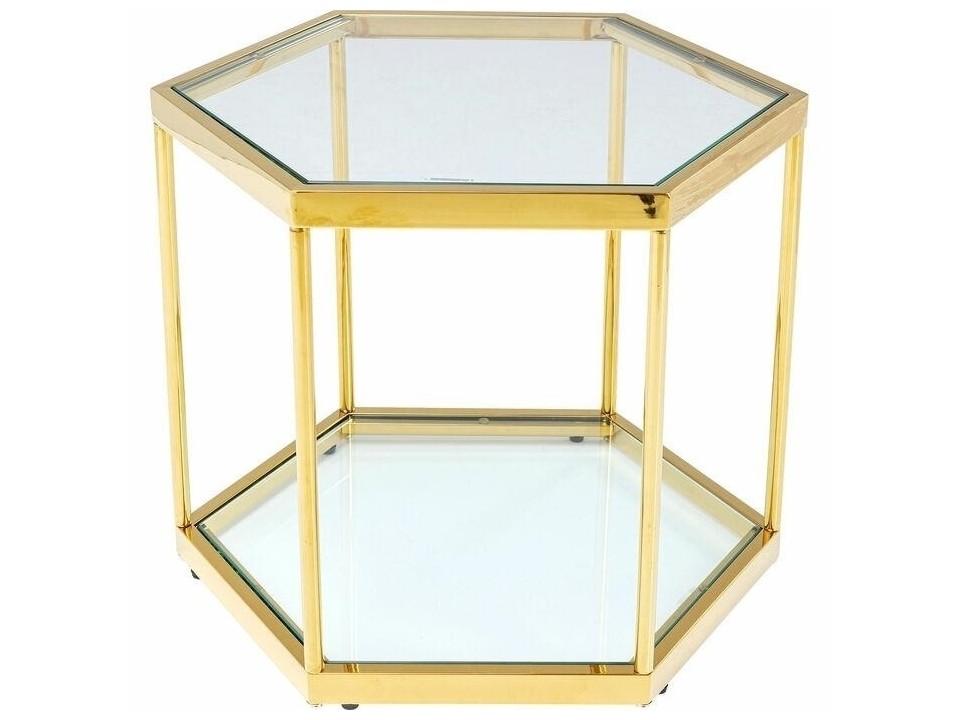 KARE stolik kawowy COMB GOLD 45 złoty - Kare Design