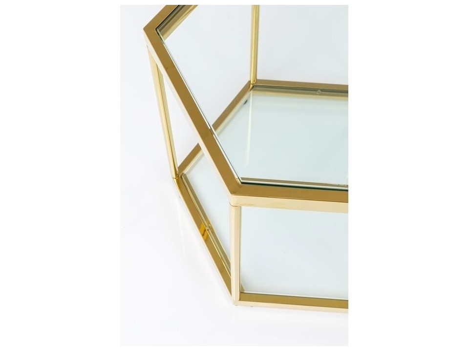 KARE stolik kawowy COMB GOLD 45 złoty - Kare Design