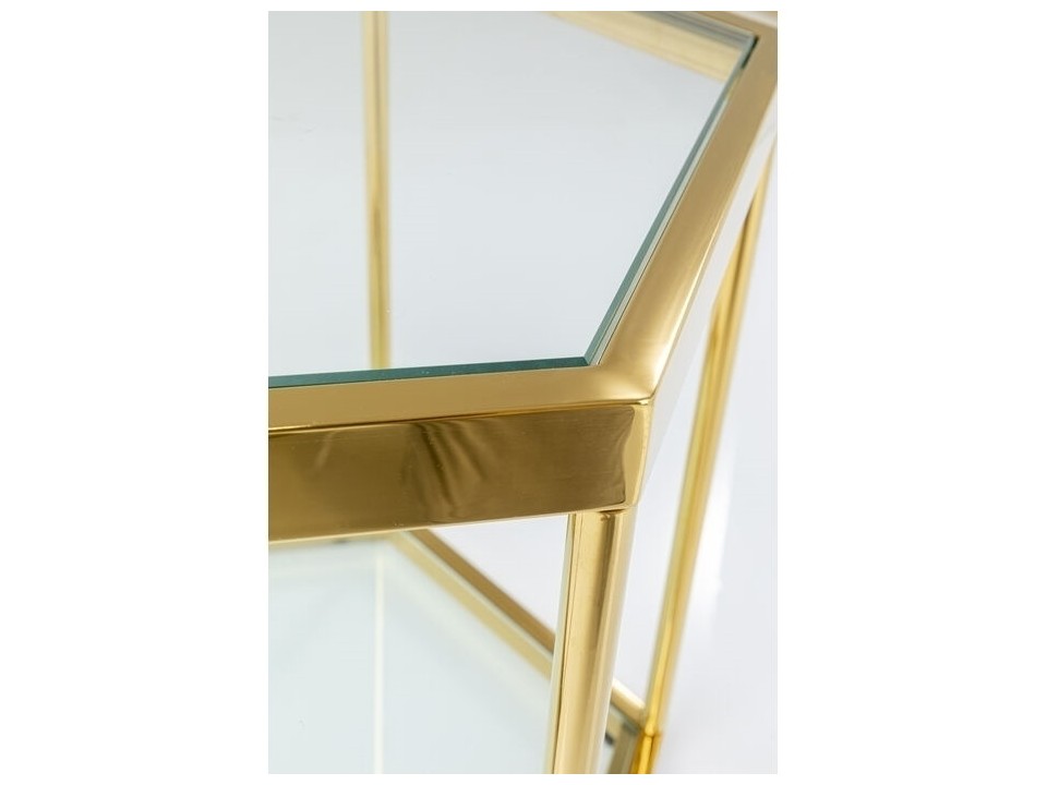 KARE stolik kawowy COMB GOLD 45 złoty - Kare Design