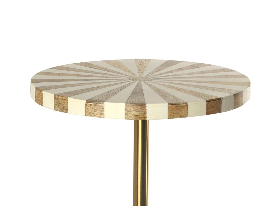 KARE stolik DOMERO CIRQUE 25 biało-złoty - Kare Design