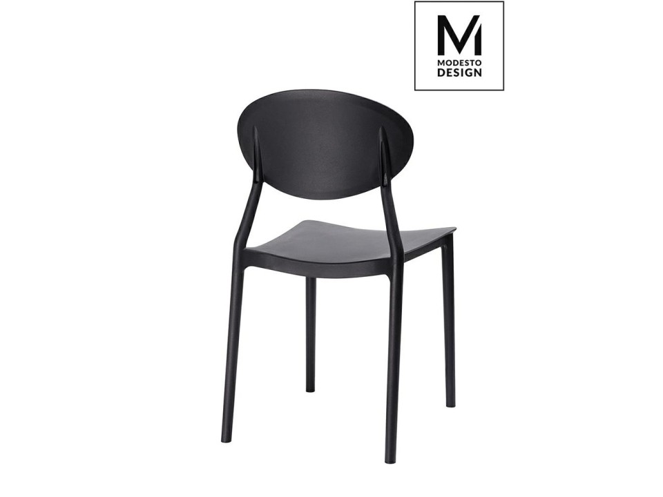 MODESTO krzesło FLEX czarne - polipropylen - Modesto Design