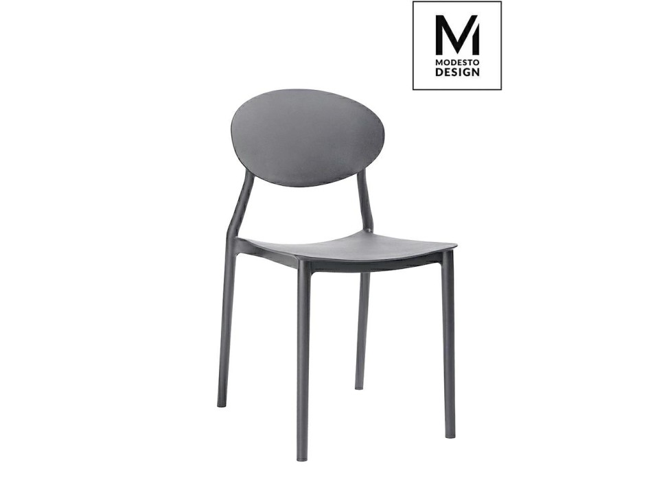 Krzesło MODESTO  FLEX szare - polipropylen - Modesto Design