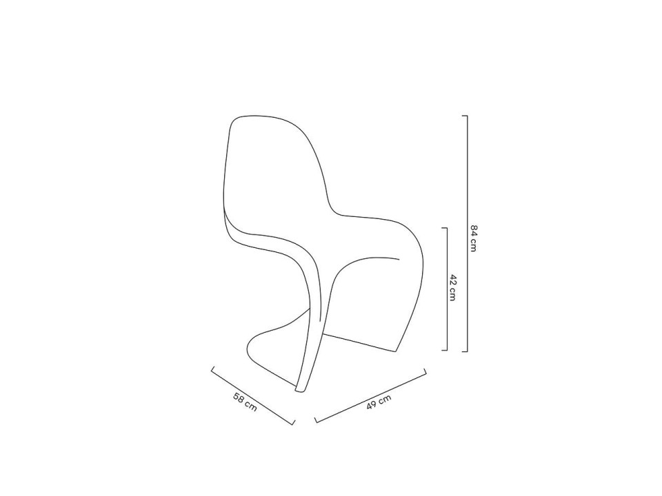 MODESTO krzesło HOVER czarne - polipropylen - Modesto Design