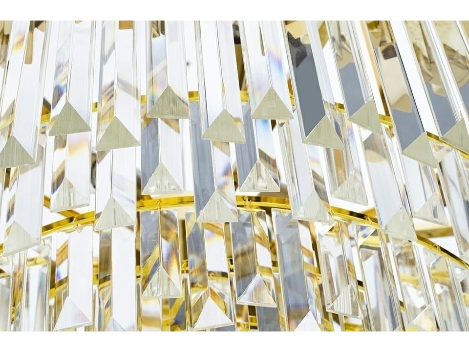 Lampa wisząca IMPERIAL GOLD 60 - stal, kryształ - King Home