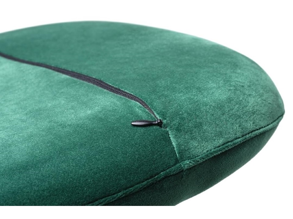 Fotel EGG CLASSIC VELVET BLACK zielony - welur, podstawa czarna - King Home