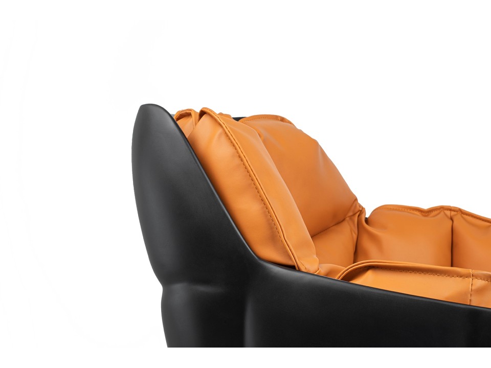 Krzesło obrotowe SHIBA brązowe / czarne - King Home