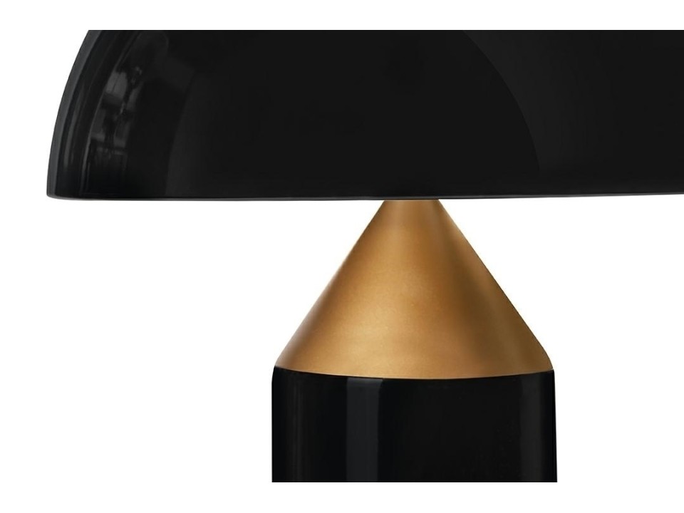 Lampa biurkowa FUNGO czarno-złota - aluminium - King Home