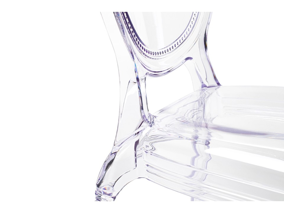 Krzesło PRINCE transparentne - poliwęglan - King Home