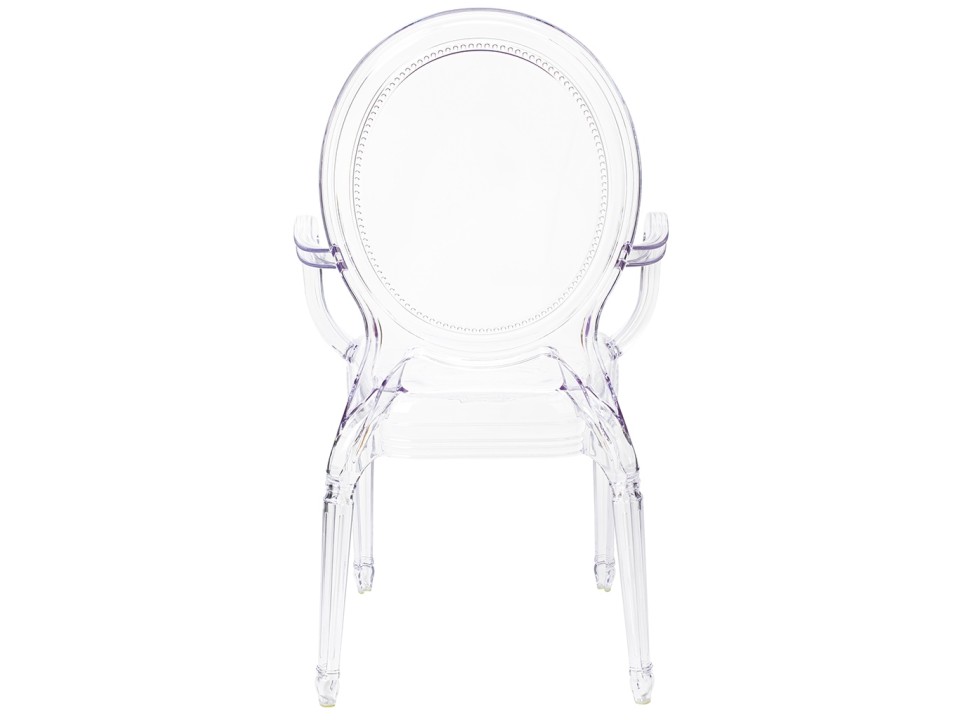 Krzesło PRINCE ARM transparentne - poliwęglan - King Home