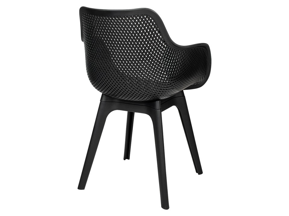 Krzesło LANDI czarne - polipropylen - King Home