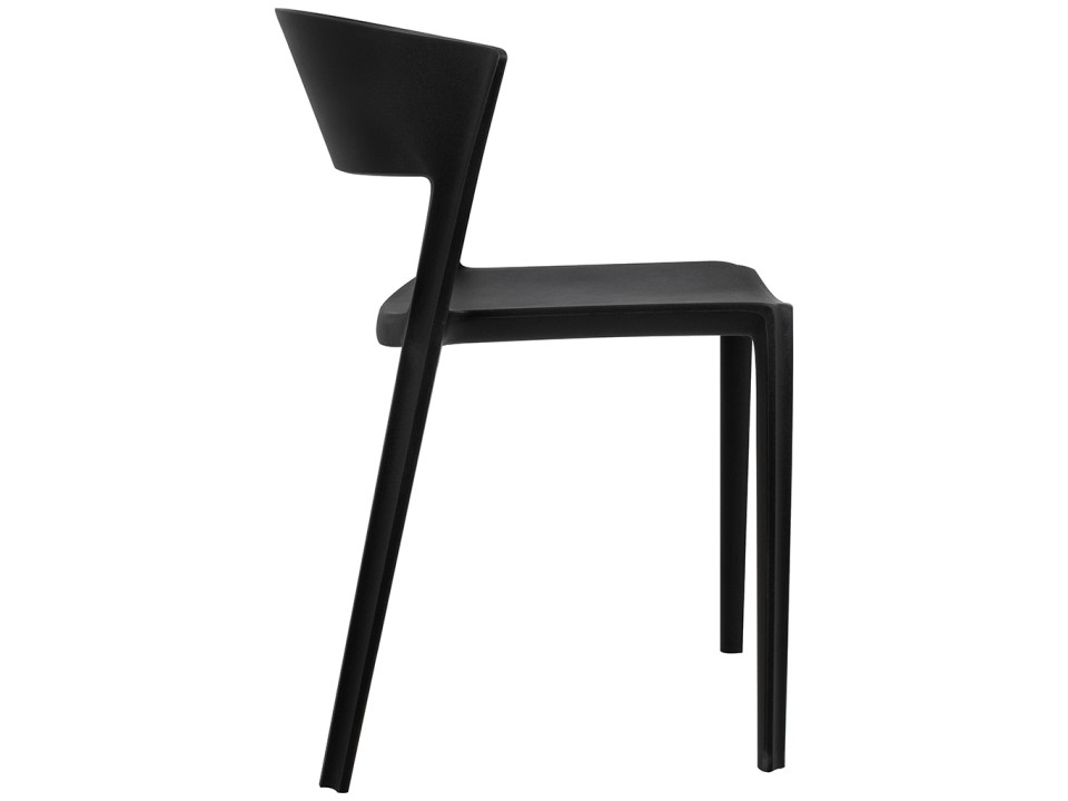 Krzesło JASPER czarne - polipropylen - King Home