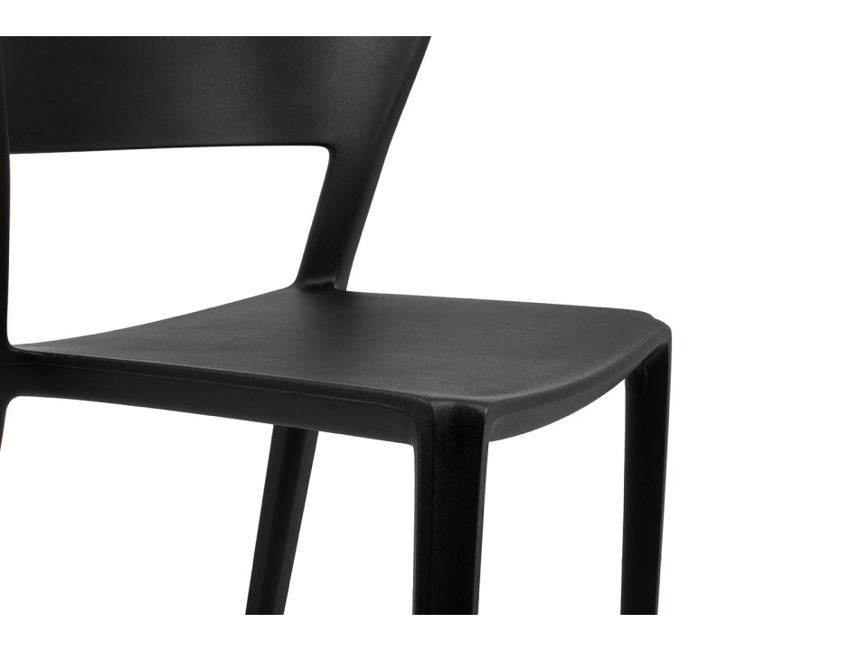 Krzesło JASPER czarne - polipropylen - King Home
