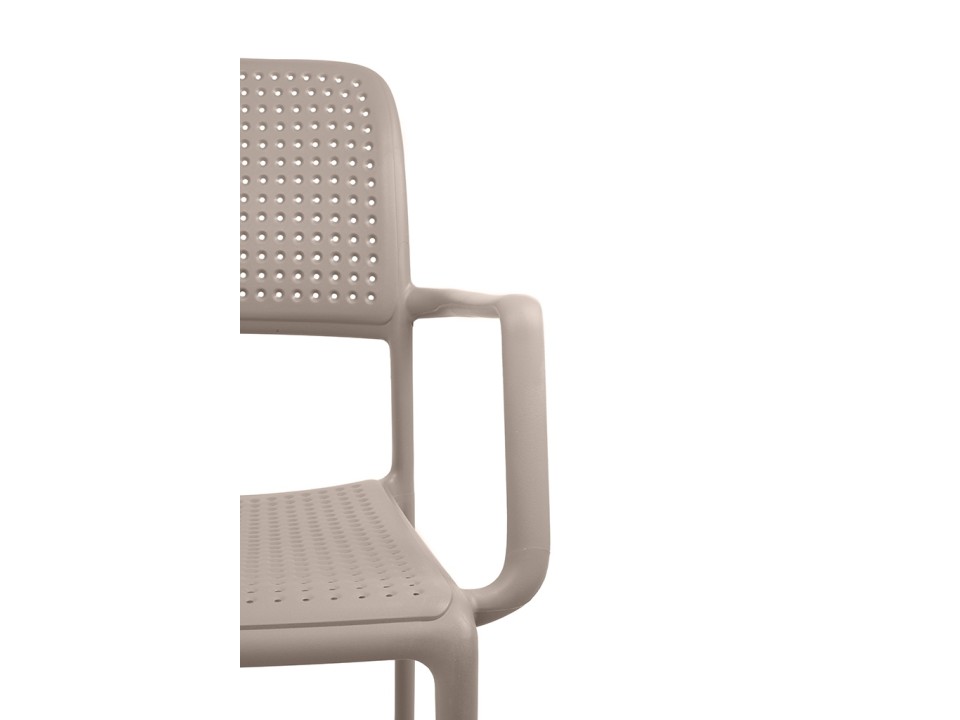 Krzesło SPARK brązowe coffee - polipropylen - King Home
