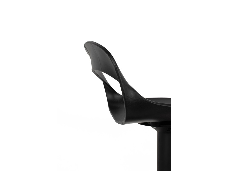 Krzesło barowe WRAPP regulowane czarne - King Home