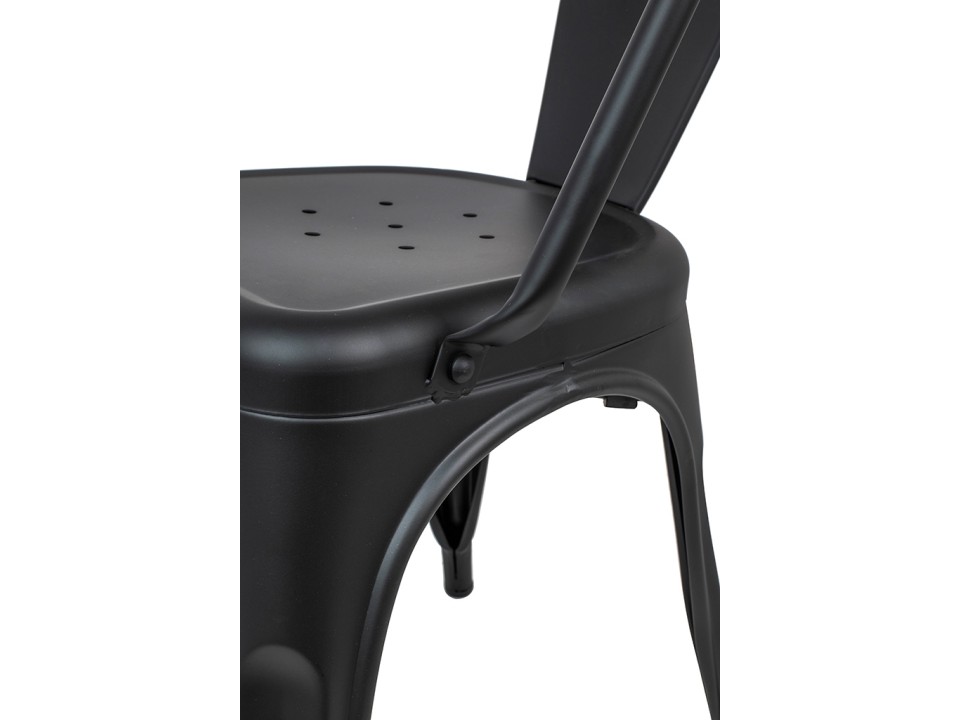 Krzesło TOWER ARM czarne - King Home