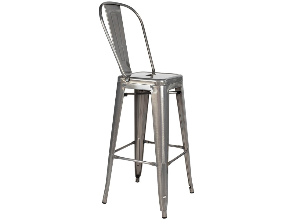 Krzesło barowe TOWER BIG BACK 76 metal - King Home
