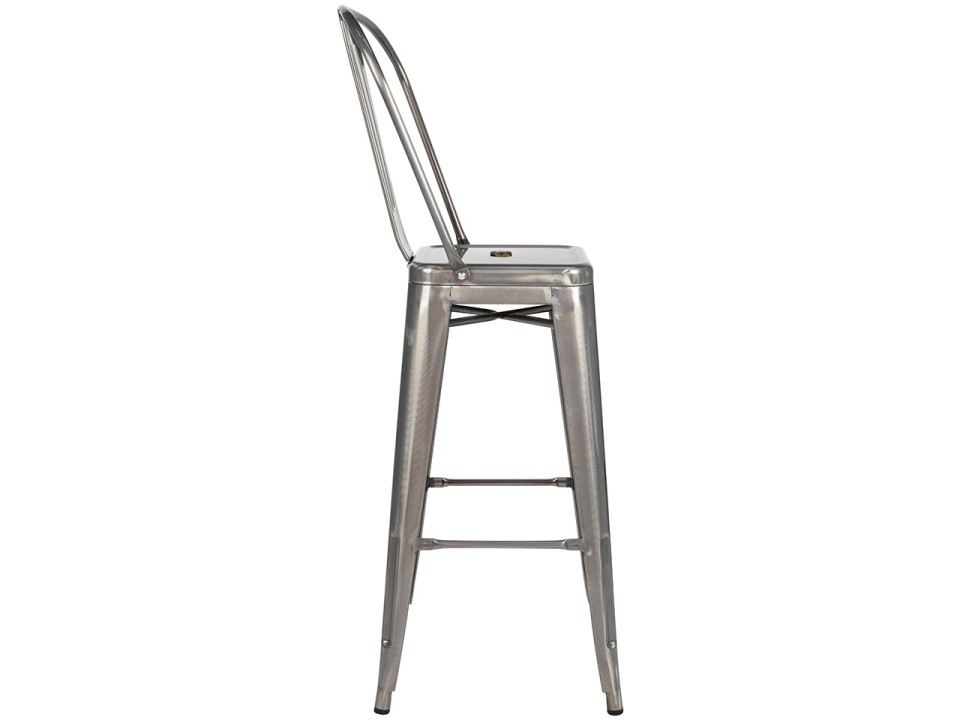 Krzesło barowe TOWER BIG BACK 76 metal - King Home