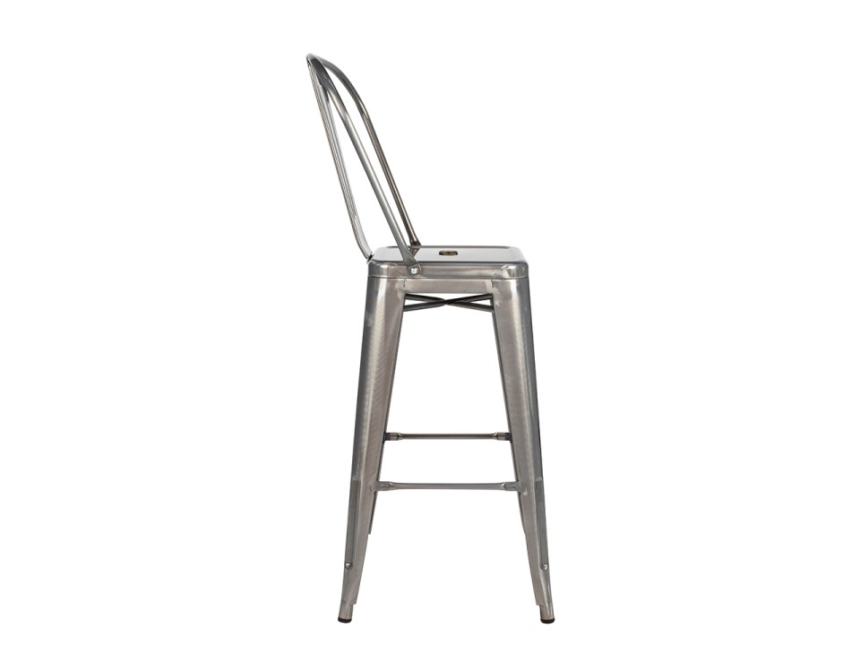 Krzesło barowe TOWER BIG BACK 66 metal - King Home