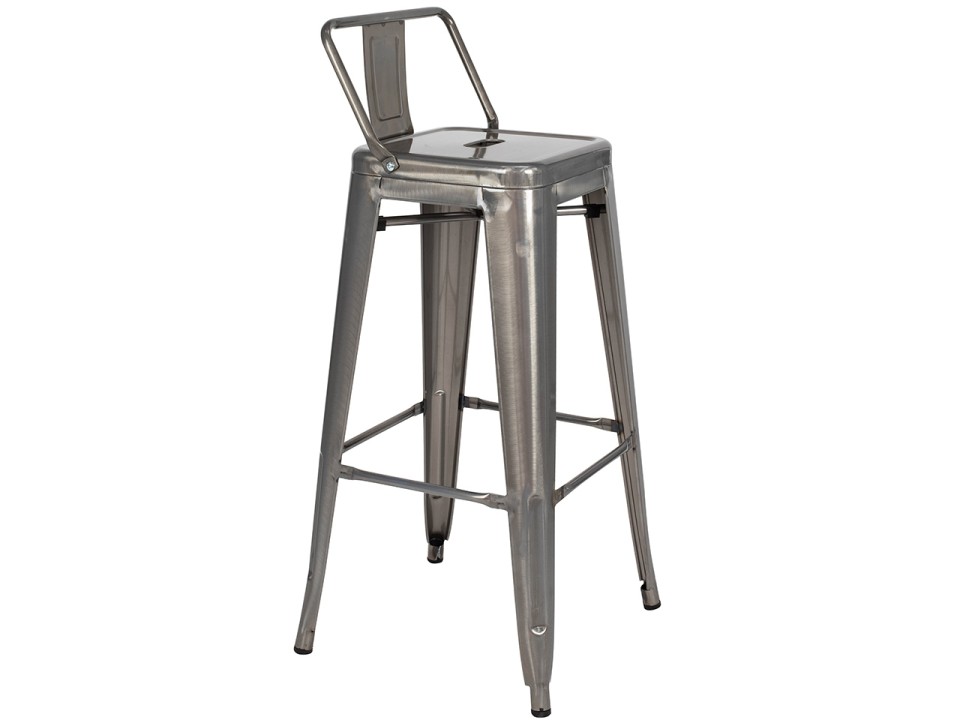 Krzesło barowe TOWER BACK 76 metal - King Home