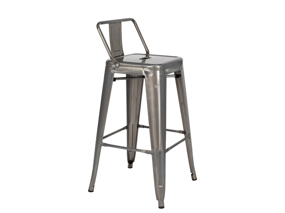 Krzesło barowe TOWER BACK 66 metal - King Home