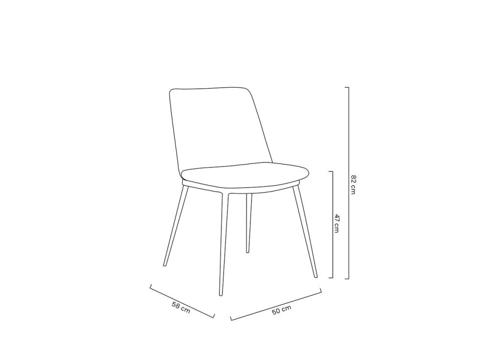 Krzesło DIEGO khaki / beżowe - King Home