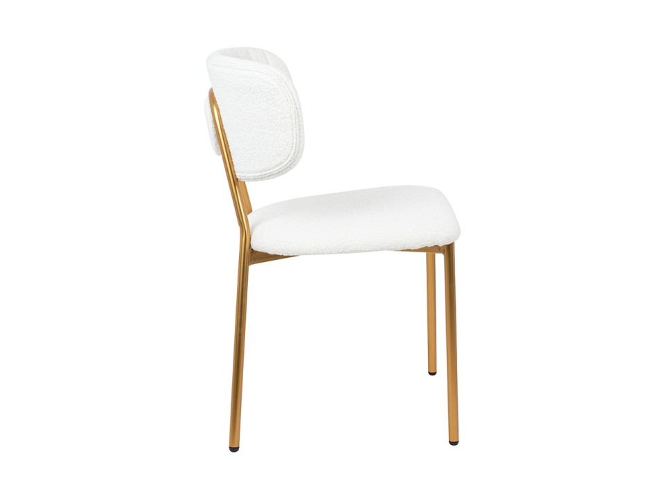 Krzesło FABIOLA BOUCLE białe - King Home