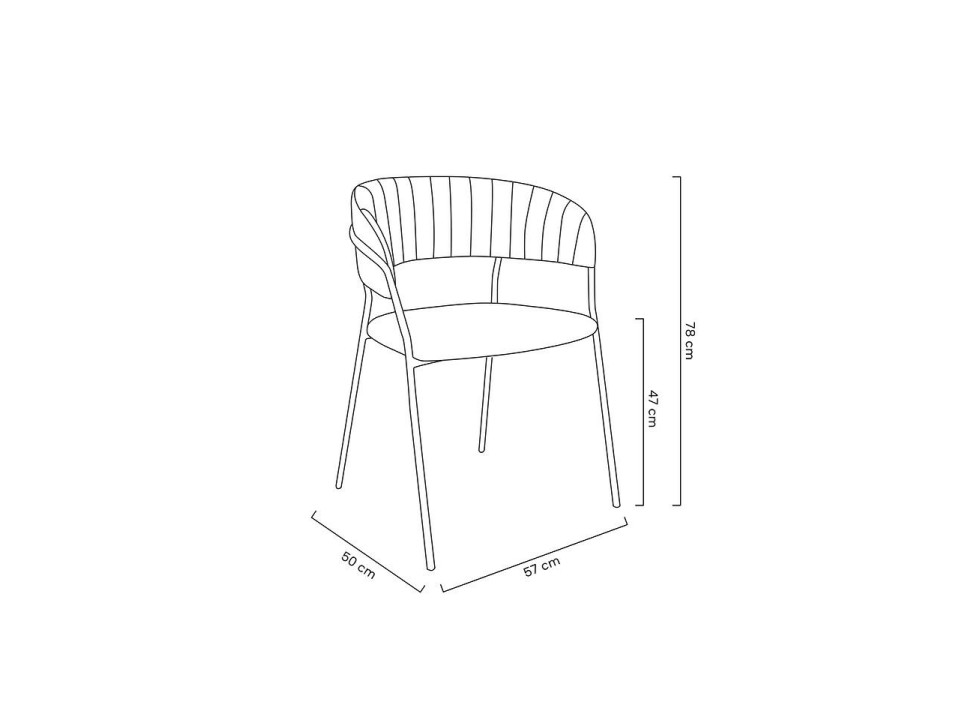 Krzesło MARGO khaki / beżowe - King Home