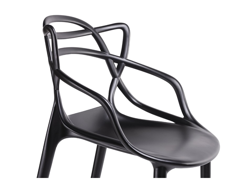 Krzesło barowe HILO PREMIUM 65 cm czarne - King Home