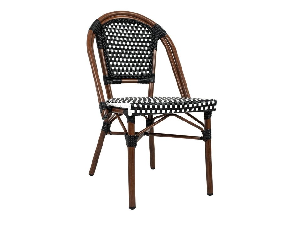 Krzesło CAFE PARIS brązowe rattan - King Home