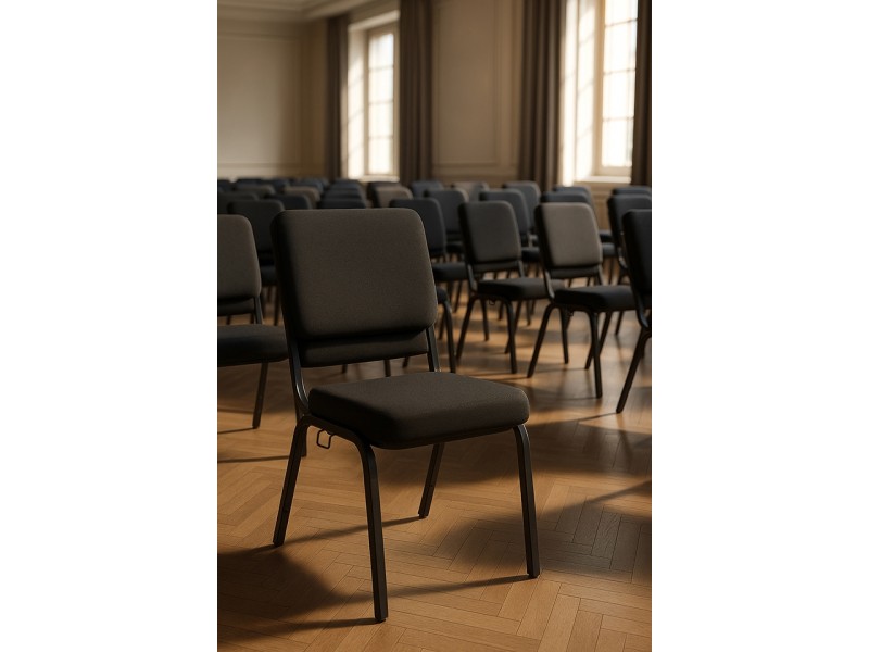 Krzesło bankietowe / konferencyjne SAMOS czarne - King Home
