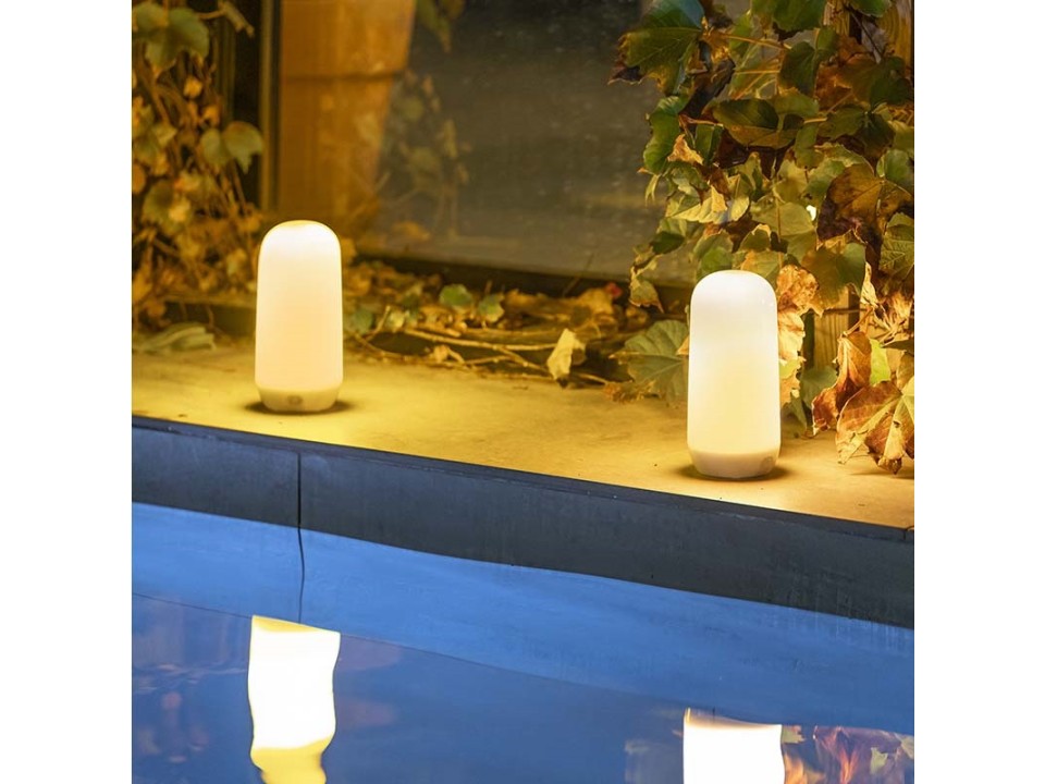 NEW GARDEN lampa stołowa CANDY z efektem płomienia IN&OUT BATTERY - New Garden