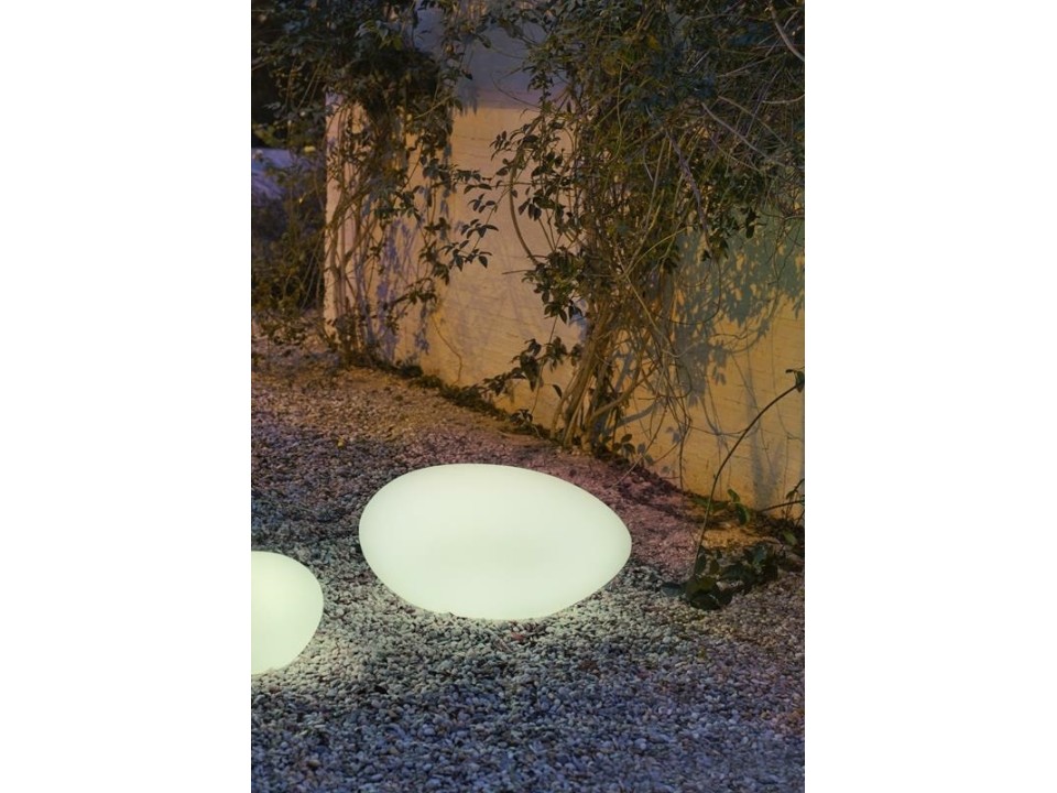 NEW GARDEN lampa ogrodowa PETRA 40 CABLE biała - New Garden