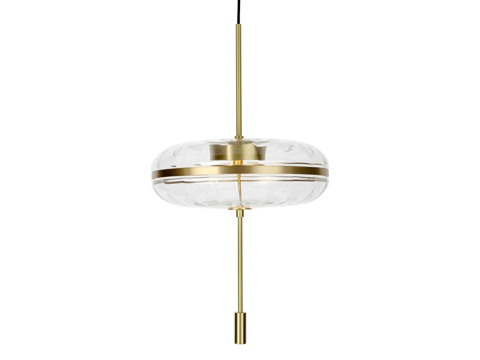 Lampa wisząca CHAPLIN 360 mosiądz - LED, szkło - King Home