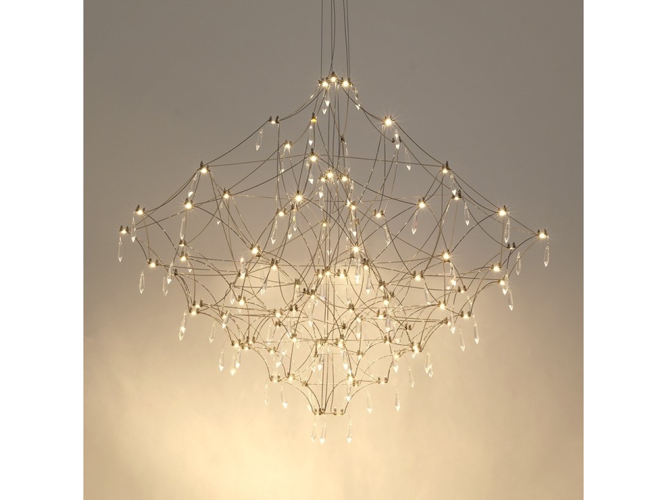 Lampa wisząca CONSTELATION 120 - LED, stal szczotkowana - King Home
