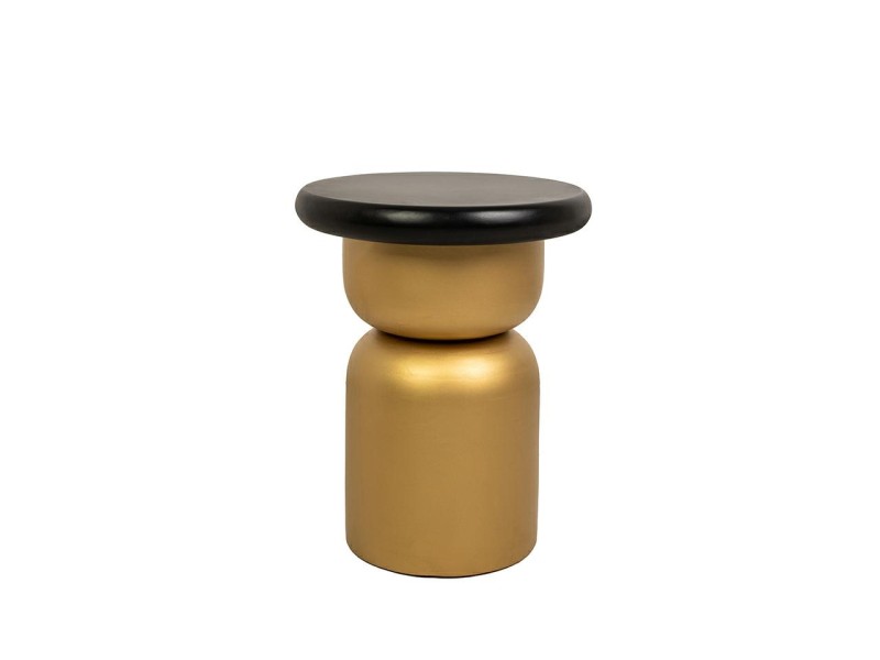 Stolik LEONARDO czarny / złoty - MaMaison