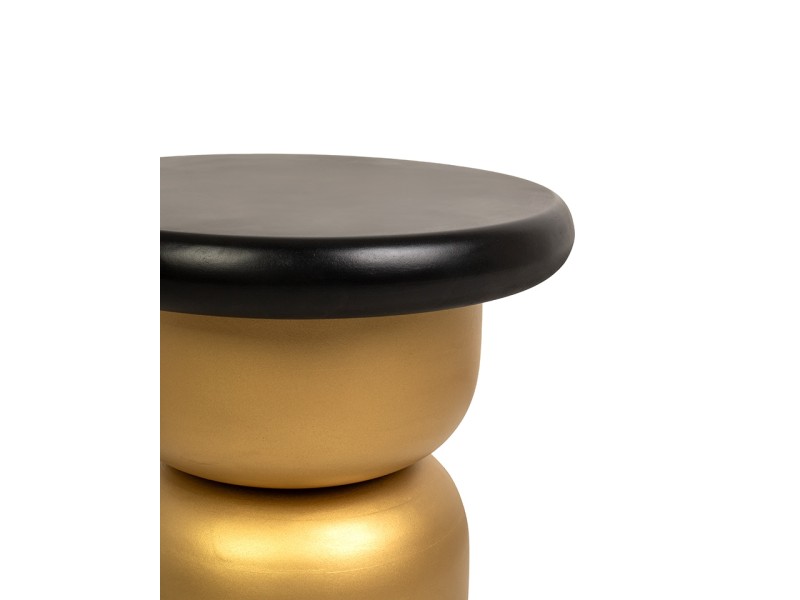 Stolik LEONARDO czarny / złoty - MaMaison