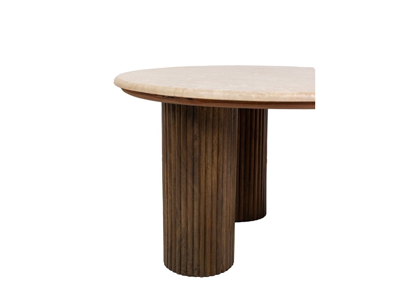 MaMaison stolik kawowy RAGNO marmur / drewno - King Home