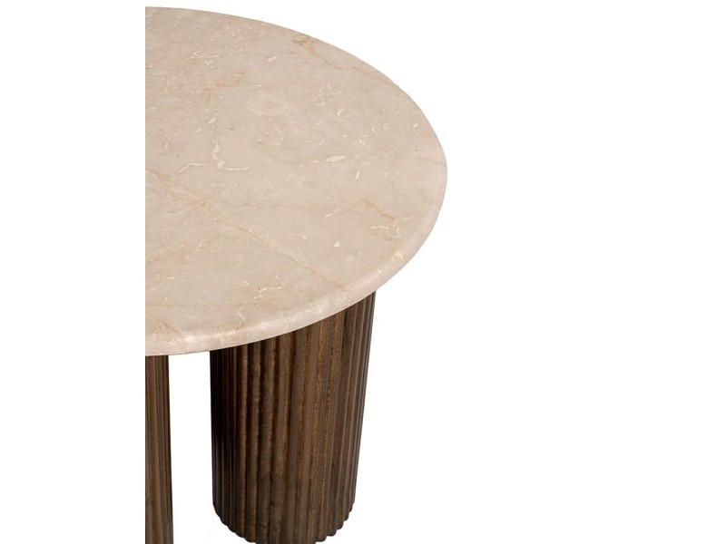 MaMaison stolik RAGNO marmur / drewno - King Home