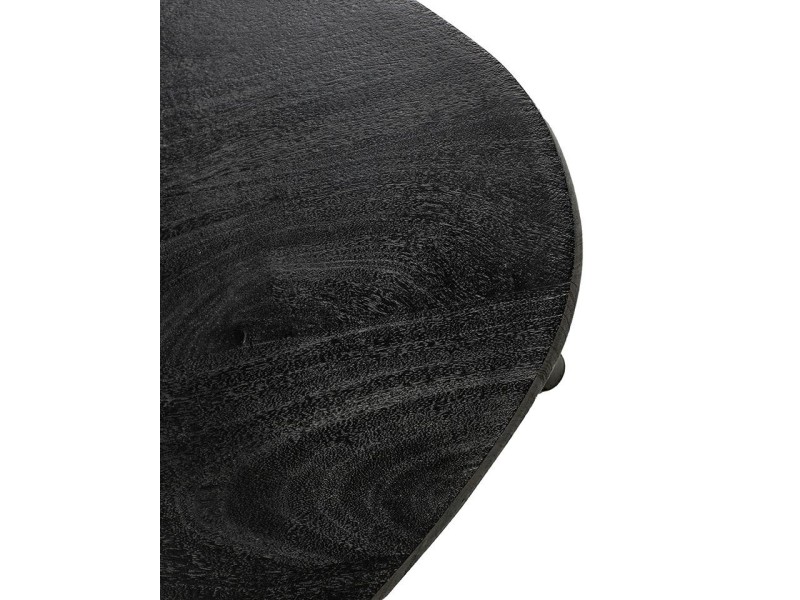 Stolik kawowy LAMINAR czarny / drewno - MaMaison