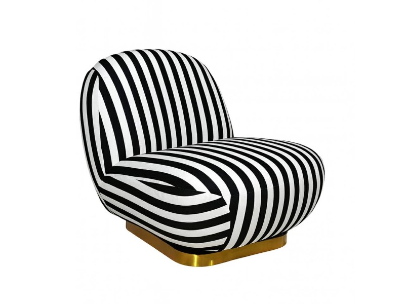 Fotel obrotowy AZURE biały / czarny - MaMaison