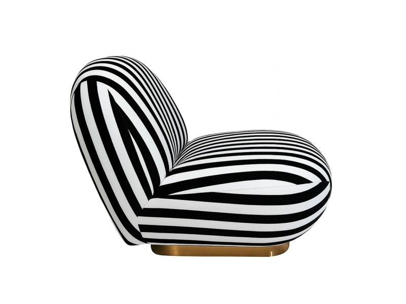 Fotel obrotowy AZURE biały / czarny - MaMaison